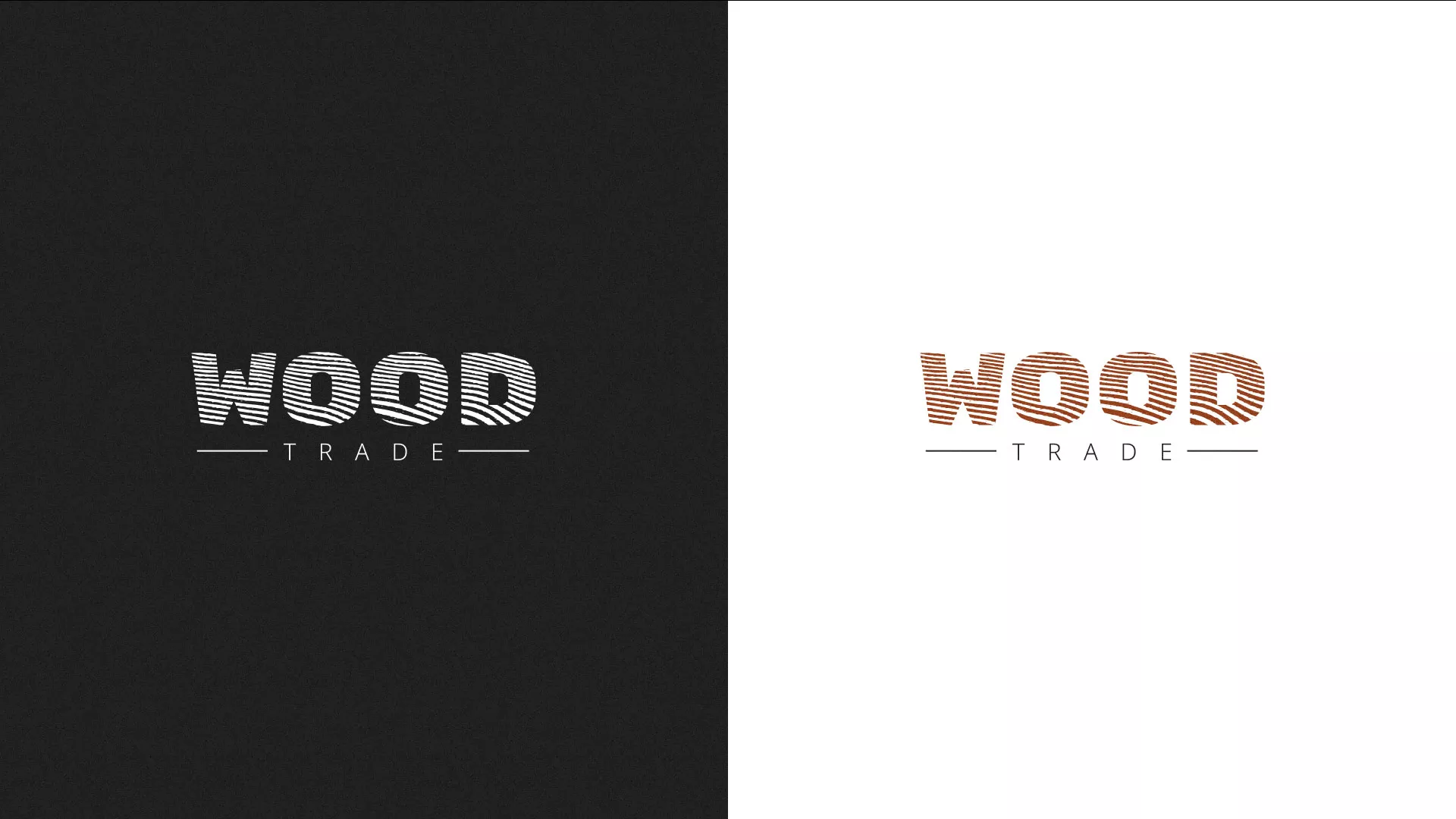 Разработка логотипа для компании «Wood Trade» в Покачах