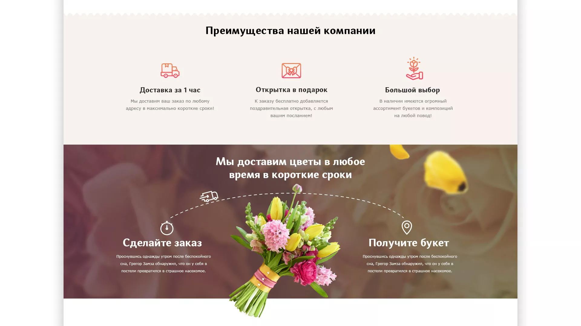 Создание интернет-магазина «Букет-онлайн» по цветам в Покачах