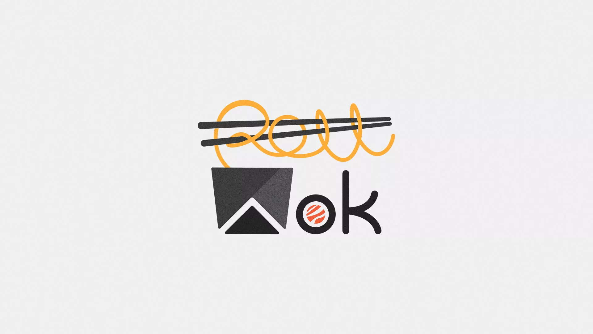 Разработка логотипа в Покачах для суши-бара «Roll Wok Club» Разработка логотипа в Покачах для суши-бара «Roll Wok Club»